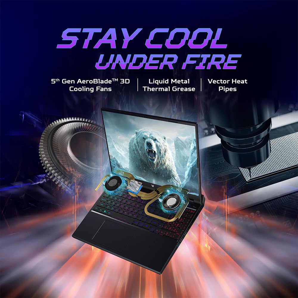 Acer Predator Helios Neo 16 Gaming Laptop 14th Gen Intel Core i7 Processor (Windows 11 Home/16 GB/1 TB SSD/NVIDIA GeForce RTX 4050) PHN16-72 with 40.64 cm (16") WUXGA Display