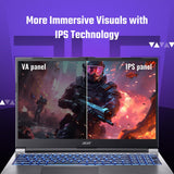 Acer ALG, Intel Core i7-13th Gen 13620H Processor, NVIDIA GeForce RTX 3050-6GB(16GB/512GB) FHD, 39.62cm(15.6"), 144Hz, Windows 11 Home, Steel Gray, 1.99KG, AL15G-53, Premium Metal Body,Gaming Laptop