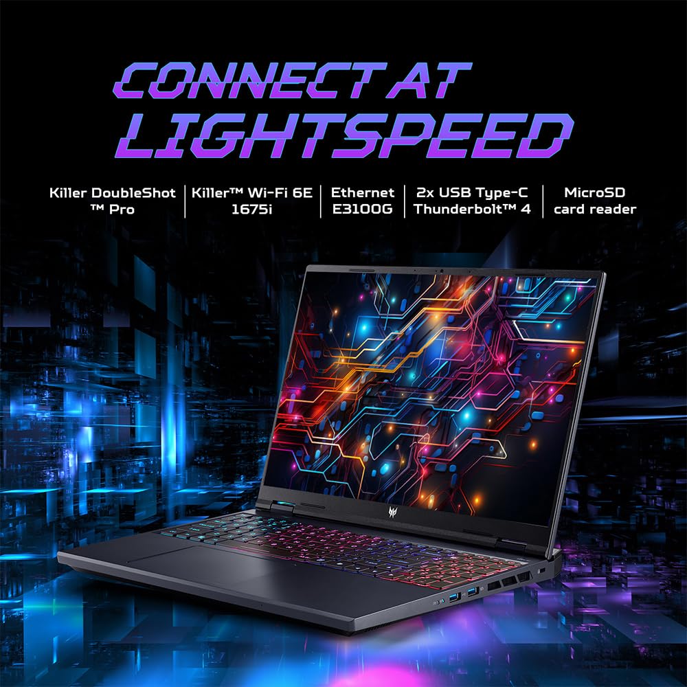 Acer Predator Helios Neo 16 Gaming Laptop 14th Gen Intel Core i7 Processor (Windows 11 Home/16 GB/1 TB SSD/NVIDIA GeForce RTX 4050) PHN16-72 with 40.64 cm (16") WUXGA Display