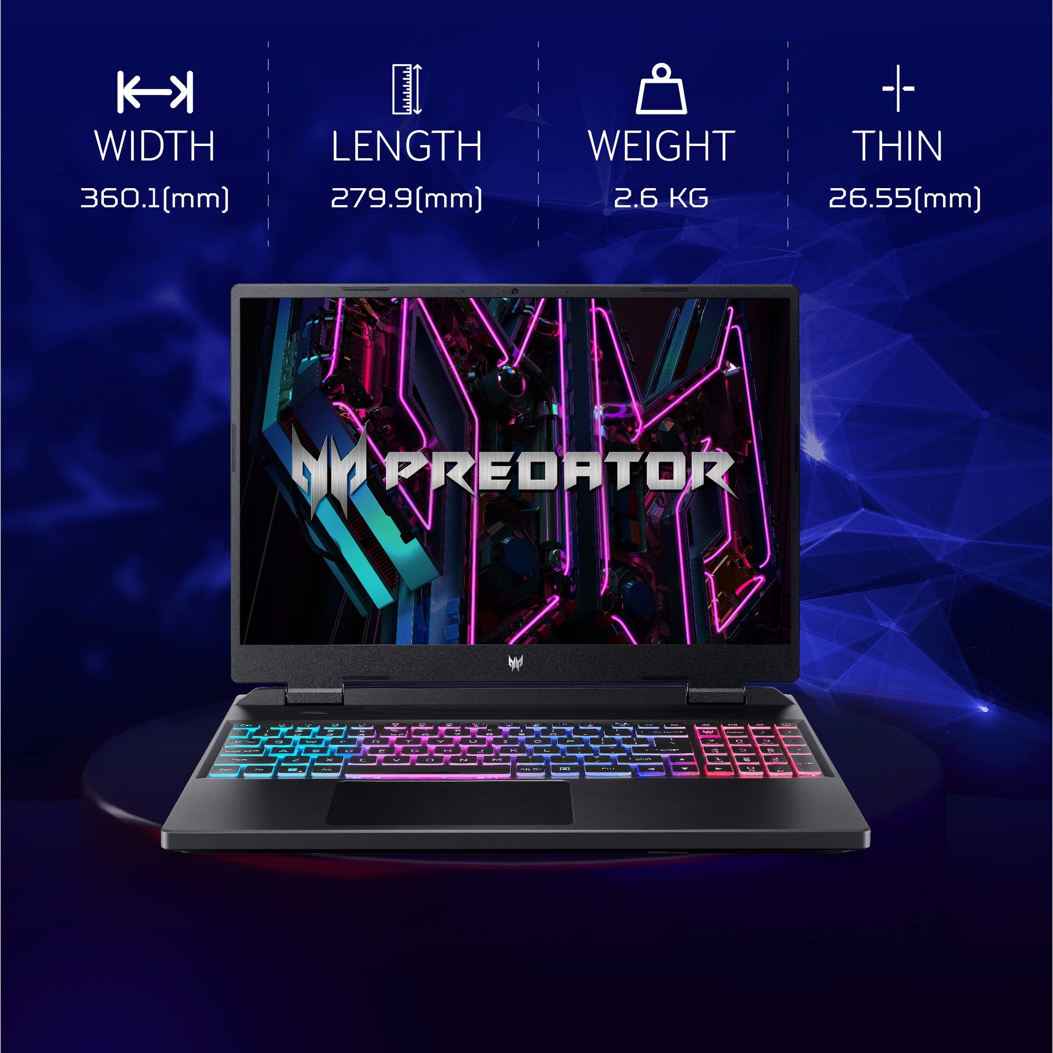 Acer Predator Helios Neo 16 Gaming Laptop 13th Gen Intel Core i7 Processor (16 GB/1 TB SSD/Windows 11 Home/NVIDIA® GeForce RTX™ 4050) PHN16-71, (16") WUXGA Display