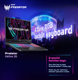Acer Predator Helios Neo 16 Gaming Laptop 13th Gen Intel Core i7 Processor (16 GB/1 TB SSD/Windows 11 Home/NVIDIA® GeForce RTX™ 4050) PHN16-71, (16") WUXGA Display