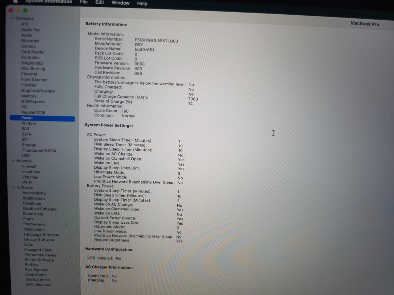 Apple MacBook Pro 2019 | 16-inch | i7 |16GB RAM 512GB SSD (Battery cycle: 190)